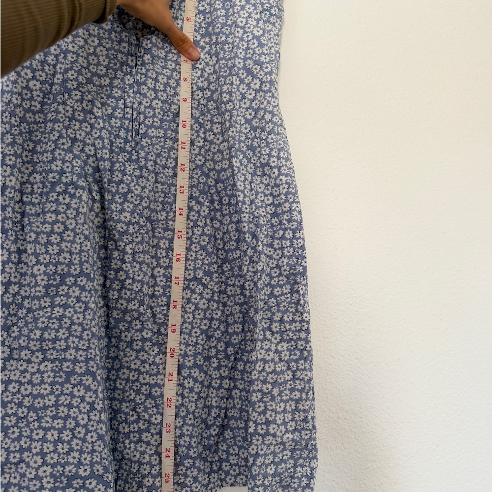 Vintage Baby Pastel Blue Floral Mini Spaghetti-Strap Sundress Access - Picture 4 of 5